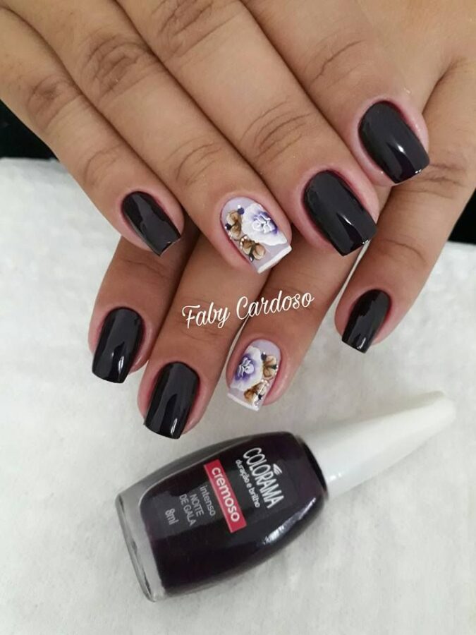Unhas Decoradas Preto: 80 Ideias Criativas