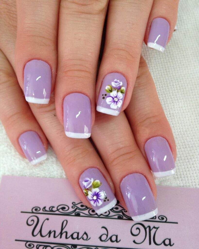 Unhas Lilás: 62 Modelos Lindos com Tons Diferentes para usar!